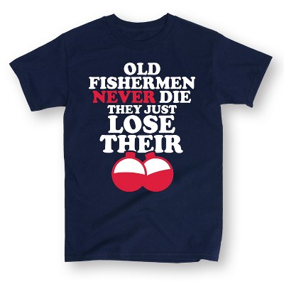 Men's - Instant Message - Old Fisherman Bobbers Short Sleeve Graphic T-Shirt