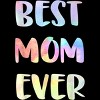 Junior's Design By Humans Best Mom Ever Rainbow Bubble Text By MiuMiuShop T-Shirt - 2 of 2