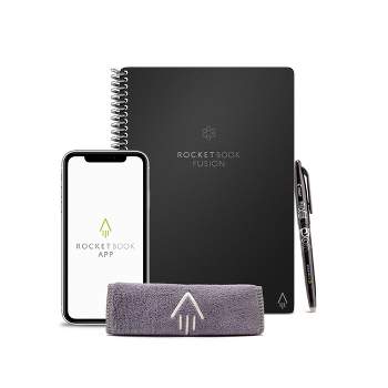 Rocketbook Matrix Smart Reusable and Sustainable Smart Spiral Notebook - Maroon - Letter Size Eco-Friendly Notebook (8.5 inch x 11 inch) - 32 Graphed