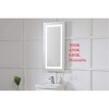 Elegant Lighting Helios 18in x 36in Hardwired LED mirror with touch sensor and color changing temperature 3000K/4200K/6400K - 3 of 4