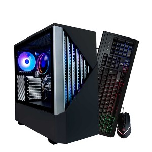 Periphio Reaper Gaming PC Desktop Bundle - AMD Ryzen 5, Radeon Vega 7 iGPU, 16GB RAM, 1TB NVMe (SSD), Windows 11 Gaming Computer with Mouse + Keyboard - 1 of 4