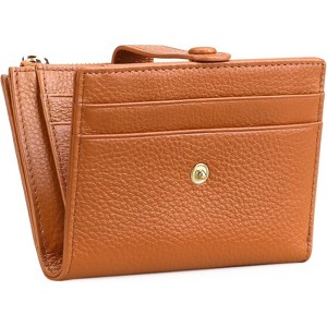 FATMOON Slim Wallet for Women -  RFID Blocking Fashion Minimalist Bifold with Zipper Coin Purse | Fits Travel | Lightweight PU Leather - 1 of 4
