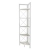 Decorotika,Remo Corner Bookshelf - Ephesus White - 2 of 4
