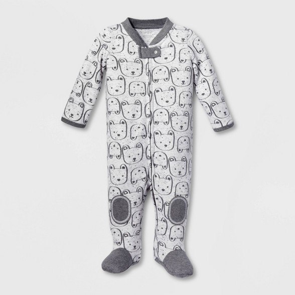 3 Month - Lamaze Baby Organic Cotton Bear Sleep 'N Play - Gray