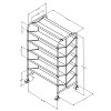 Double Sided Rolling Shoe Rack Black - Room Essentials™ - image 4 of 4