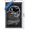Trends International MLB Chicago White Sox - Neon Helmet 23 Framed Wall Poster Prints - 3 of 4
