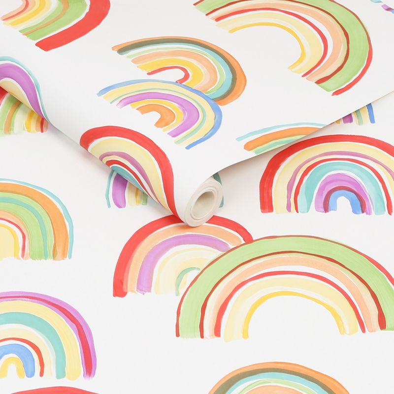 Over the Rainbow Multicolor Wallpaper, 3 of 5
