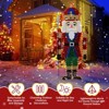 Karl Home Pre-lit 2D Nutcracker Soldier with 162 LED Warm White Lights and Stakes for Xmas Outdoor Holiday - 3 of 4