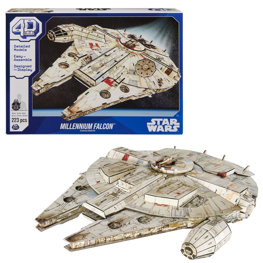 4D BUILD - Star Wars Millennium Falcon Model Kit Puzzle 223pc