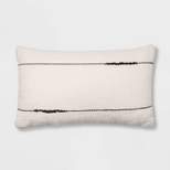 Embroidered Thin Line Lumbar Throw Pillow - Threshold™