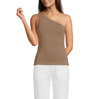 Lands' End Women's Slender One Shoulder Top