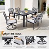 Sapphtopaz Patio Dining Chairs Set of 2 Classic Swivel Outdoor Dining Chairs with Aluminum Frame for Garden, Patio - 2 of 4