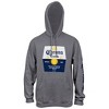 Mens Corona Extra Beer Label Grey Hooded Sweatshirt With Sleeve Print - 4 of 4