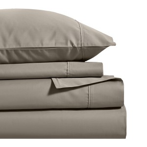 600 Thread Count Cotton Blend 4 Piece Deep Pocket Soft and Silky Sheet Set by Blue Nile Mills - 1 of 4