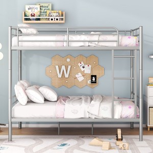 Whisen Metal Bunk Bed with Ladder - 1 of 4
