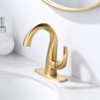 WOWOW Bathroom Faucet Deck Plate for 1 to 3 Hole Vanity Sink, 304 Stainless Steel Cover Plate - 2 of 4