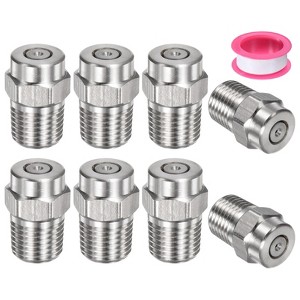 Unique Bargains Stainless Steel Corrosion Resistant Pressure Washer Nozzles 8 Pcs - 1 of 4