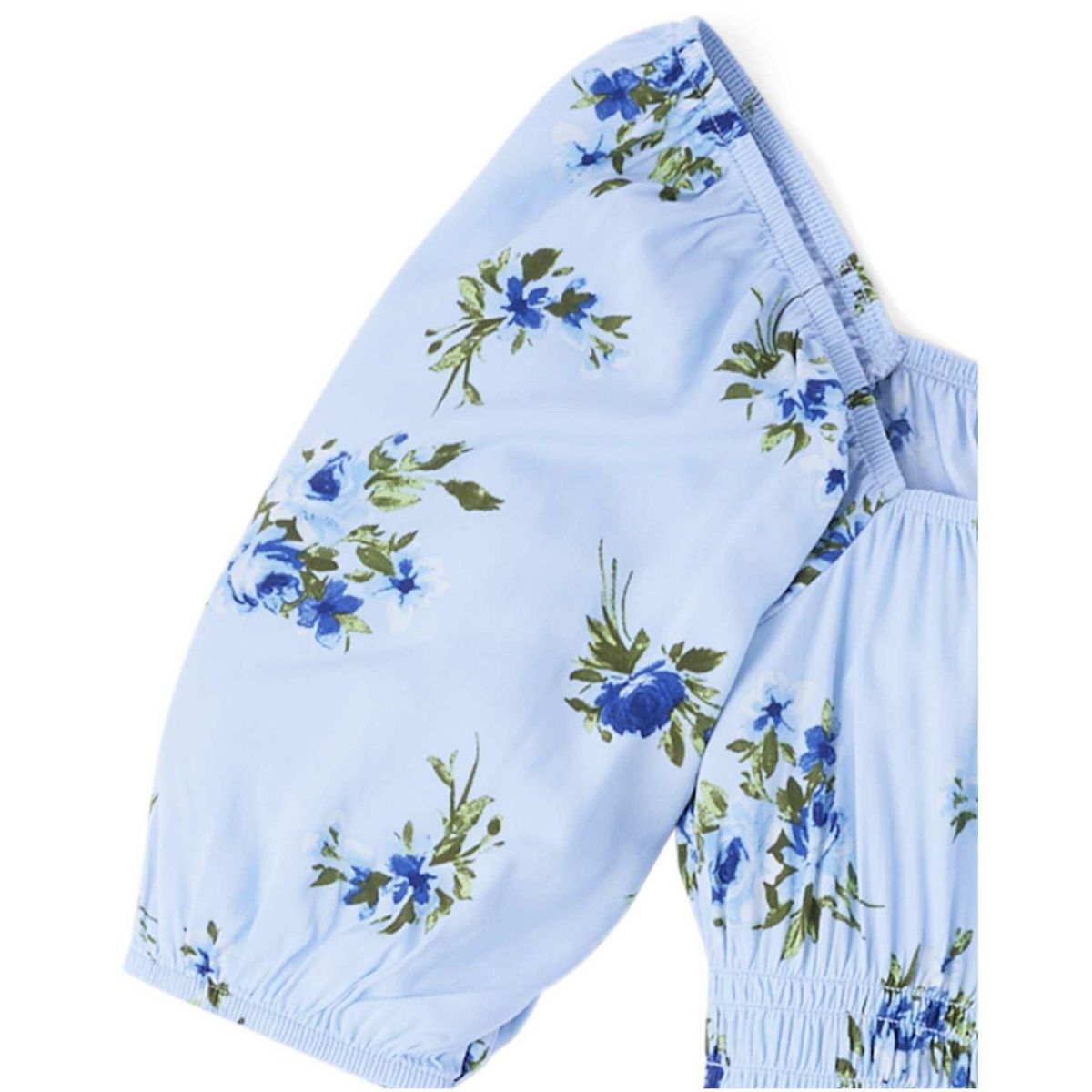 The Children's Place Womens Mommy And Me Three Quarter Sleeve Floral Print Midi Tiered Dress - thumbnail 4