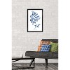 Trends International Jean Plout - Indigo Botanical Adiantum Assimle Framed Wall Poster Prints - 2 of 4
