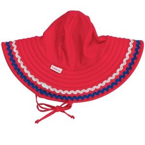 RuffleButts Girls UPF50+ Ric Rac Swim Hat - 1 of 4
