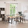vidaXL Coffee Table Legs U-Shaped - Adjustable Black Steel, Modern Design for Home/Office, 31.5"x28.3"-28.7" - 2 of 4