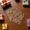 Unique Bargains Gift Wrap Paper Christmas Yellow Kraft 27.56"x19.69" 5Pcs - 2 of 4