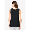 Dreams & Co. Plus Size Knit Sleep Tank - 3 of 4