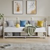 Twin daybed with Trundle, Metal Daybed and Trundle Set, Day Bed Sofa Bed Frame with Steel Slat Support, Multifunctional Daybed Frame for Bedroom - 3 of 4