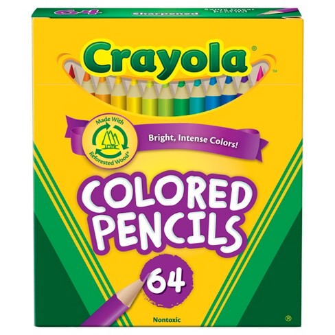 Crayola 64ct Mini Colored Pencils, Assorted Colors : Target
