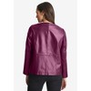 Jessica London Women's Plus Size Leather Lady Jacket - 3 of 4