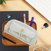 Unique Bargains Pencil Case Large Capacity Buttons Design for Office Organizer - 2 of 4