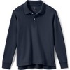 Lands' End School Uniform Kids Long Sleeve Interlock Polo Shirt - 2 of 4