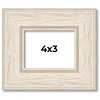PosterPalooza | Photo Size Weathered White Picture Frame - UV Acrylic, Foam Board Backing, Hanging Hardware - 2 of 4