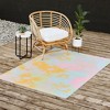 SunshineCanteen gentle flowers Outdoor Rug - Deny Designs - 3 of 4
