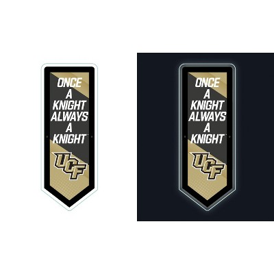 Evergreen Ultra-Thin Glazelight LED Wall Decor, Pennant, University of Central Florida- 9 x 23 Inches Made In USA