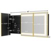 Lighted Medicine Cabinet with Mirror Wall Mounted Bathroom Mirror with Storage - 2 of 4
