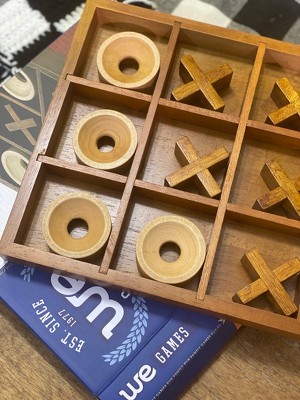  WE Games Tic-tac-Toe Wooden Board Game : Toys & Games