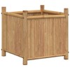vidaXL Planter 15.7"x15.7"x15.7" Bamboo - 2 of 4