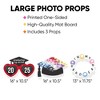 Big Dot of Happiness In My Grad Era - Grad Cap, Heart Glasses and Friendship Bracelet Decorations - Graduation Party Large Photo Props - 3 Pc - 3 of 4