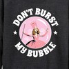 Women's - Wizard of Oz - Don't Burst My Bubble Lightweight French Terry Wide Neck Long Sleeve Graphic Shirt - 2 of 4