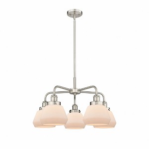 Fulton - 5 Light Stem Hung Chandelier In Art Deco Style-13.5 Inches Tall and 24.5 Inches Wide - 1 of 1