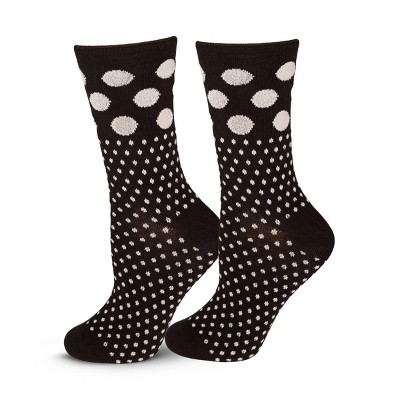 Lechery Women's Small-dot Pattern Socks (1 Pair) - One Size, Black : Target