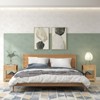 Bekrvio 18-Inch Boho Rattan Nightstand Set of 1/2, Bedside Table w/Drawer & Brass Knobs, Wood End Table w/Open Shelf for Bedroom/Living Room - 2 of 4