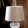 Aladdin Parchment Oil Lamp Shade, 12 inch Base Fitter. Floral Tapestry Design - 2 of 4