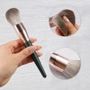 Unique Bargains Foundation Powder Concealers Eye Shadows Makeup Brushes and Case Green 14 Pcs - 4 of 4
