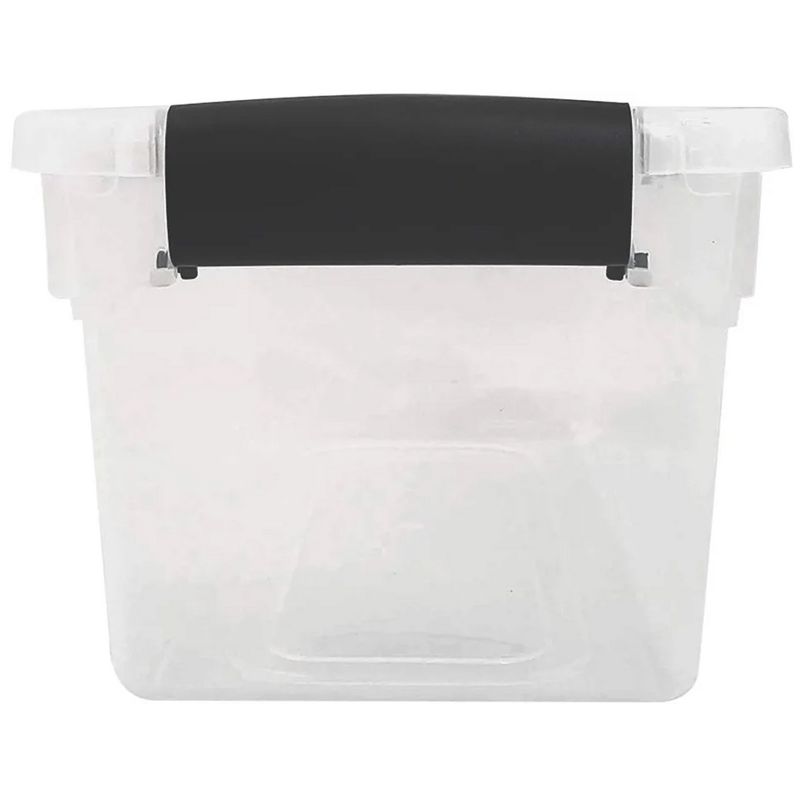 Homz 7.5 Qt Clear Storage Organizing Container Bin with Latching Lids, 6 of 8