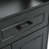 Shoe Cabinet Storage for Entryway, Sturdy Freestanding Shoe Organizer with Four-Door, Tall Shoes Cabinet with Coat Rack - 4 of 4