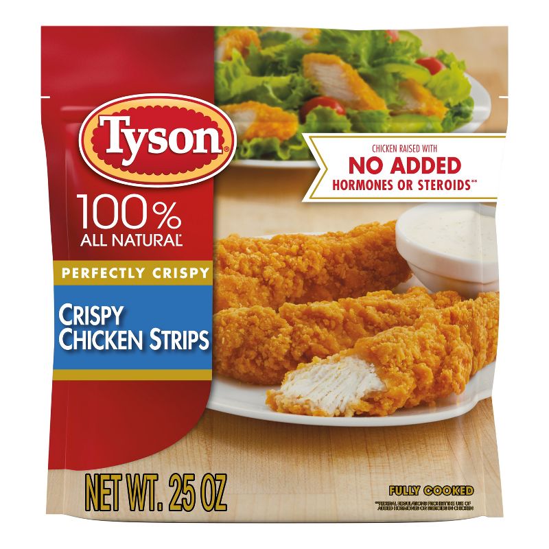 Tyson All Natural Crispy Chicken Strips - Frozen - 25oz, 1 of 8