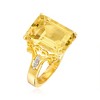Ross-Simons 7.35 Carat Citrine Ring With White Topaz Accents in 18kt Gold Over Sterling - 3 of 4