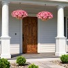 Artificial Outdoor Bougainvillea Flowers with Brown Basket Set of 2 - 4 of 4